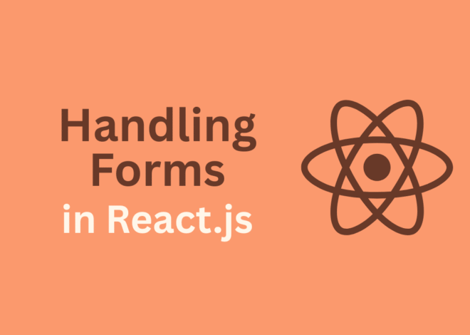Day 15 – Handling Forms in React